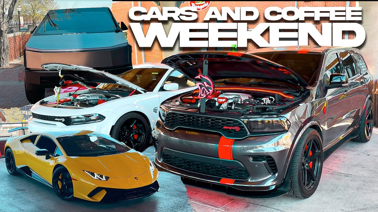 Cyber Truck 2024 Cars and Coffee Hellcats and Lamborghinis - YouTube