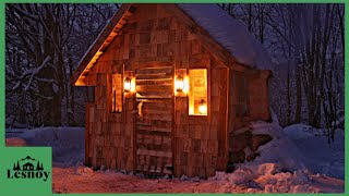 Built a house out of pallets. First night in the lodge. Part 3