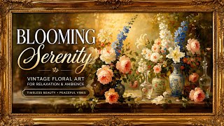 Blooming Serenity TV Art | Vintage Floral Still Life 🌸 | Elegant Art for Relaxation & Ambience screenshot 5