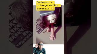 Criança e cachorro junto 🤣 #pets #dog #cão #caramelo @chacaradosfilas6647