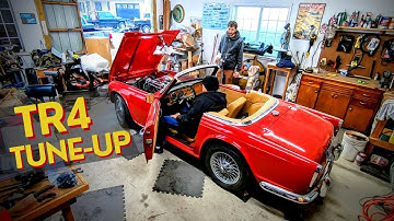 Is our Triumph TR4 running BETTER THAN EVER? Spring Tune-Up in WEGS GARAGE