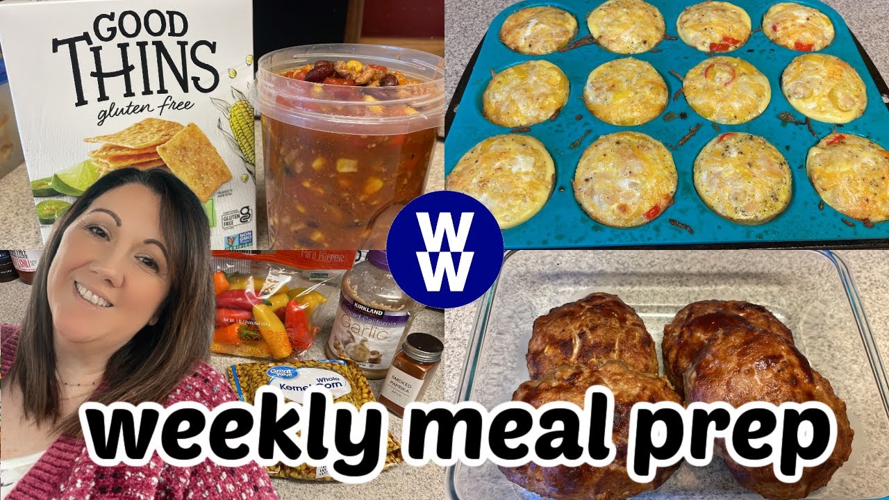 EASY Weekly Meal Prep Turkey Chili, Mini Meatloaf, Egg Muffin Cups