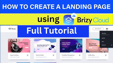 How to Create Landing Pages with Brizy
