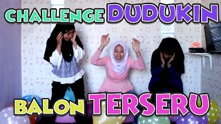 CHALLENGE dudukin BALON POLKADOT sampai meledak TERSERU sampe mantul
