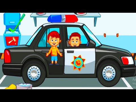 Играем в ТОРГОВЫЙ ЦЕНТР MY TOWN POLICE#2 Приключение ДЕТЕЙ ПОЛИЦЕЙСКАЯ МАШИНА Мультик игра для детей