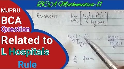 09- Evaluate: limx^0[log(1-x2)/log(cosx)] . Most important questions Mathematics-11