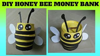 DIY Honey Bee Money Bank I Easy Craft Ideas For Kids