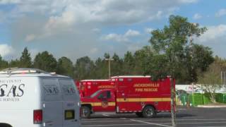 Tim Deegan examines fire conditions due to fire in Yulee area
