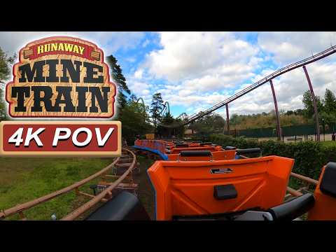 Runaway Mine Train (4K Back Seat POV)- Six Flags Great Adventure