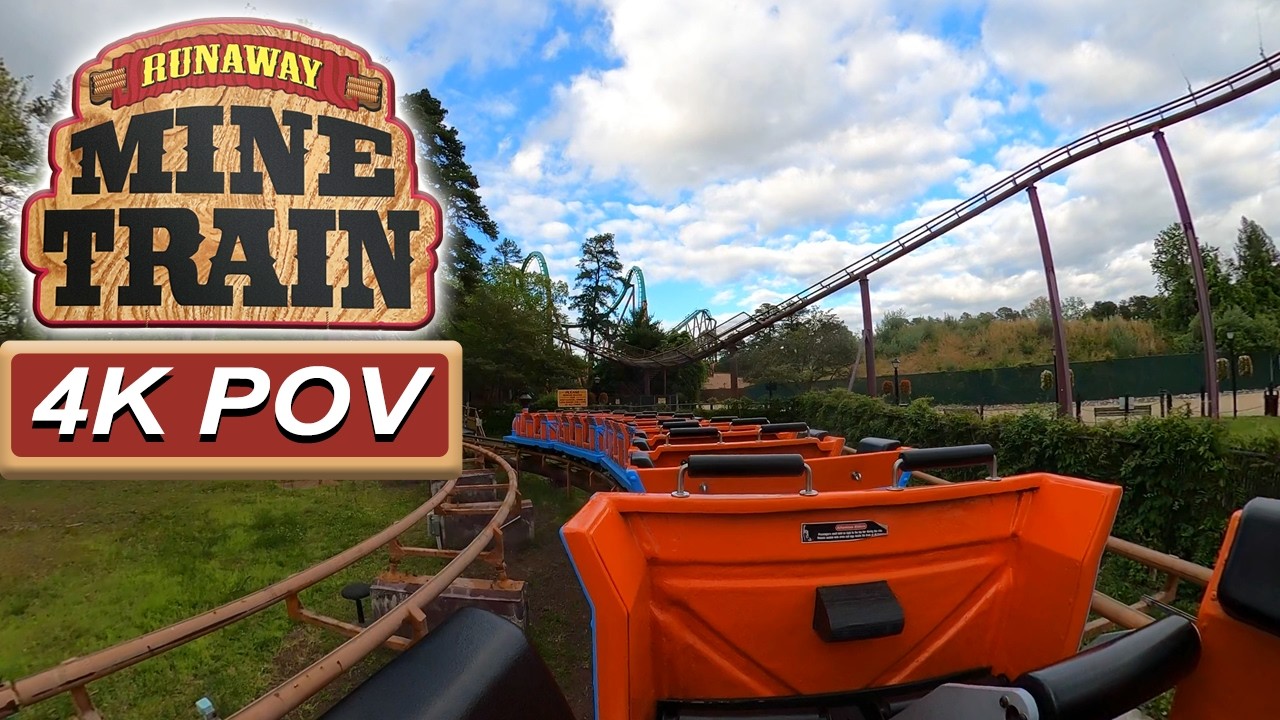 Runaway Mine Train (4K Back Seat POV)- Six Flags Great Adventure