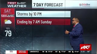 First Alert Forecast: All eyes on severe weather threat this weekend - March 14, 2025