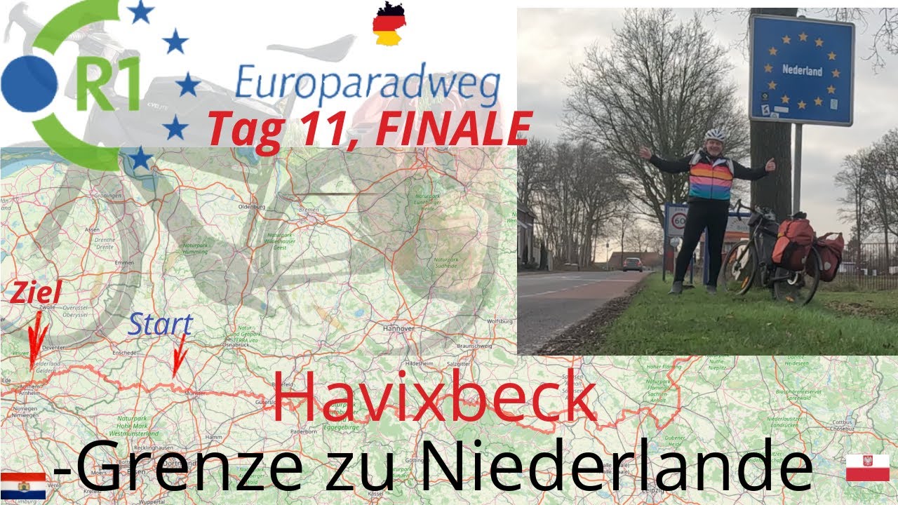 EUROPARADWEG R1 bis zum bitteren Ende, Teil 11, die Grenze wird erreicht