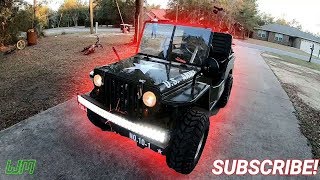 Coolster Mini Jeep 125cc Gets A LightBar!