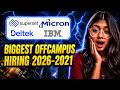 Biggest offcampus Hiring | Batch 2026-2021 | Superset, IBM, Deltek &amp; Micron