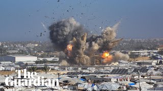 Download Lagu Israeli airstrikes hit multiple locations in Gaza MP3