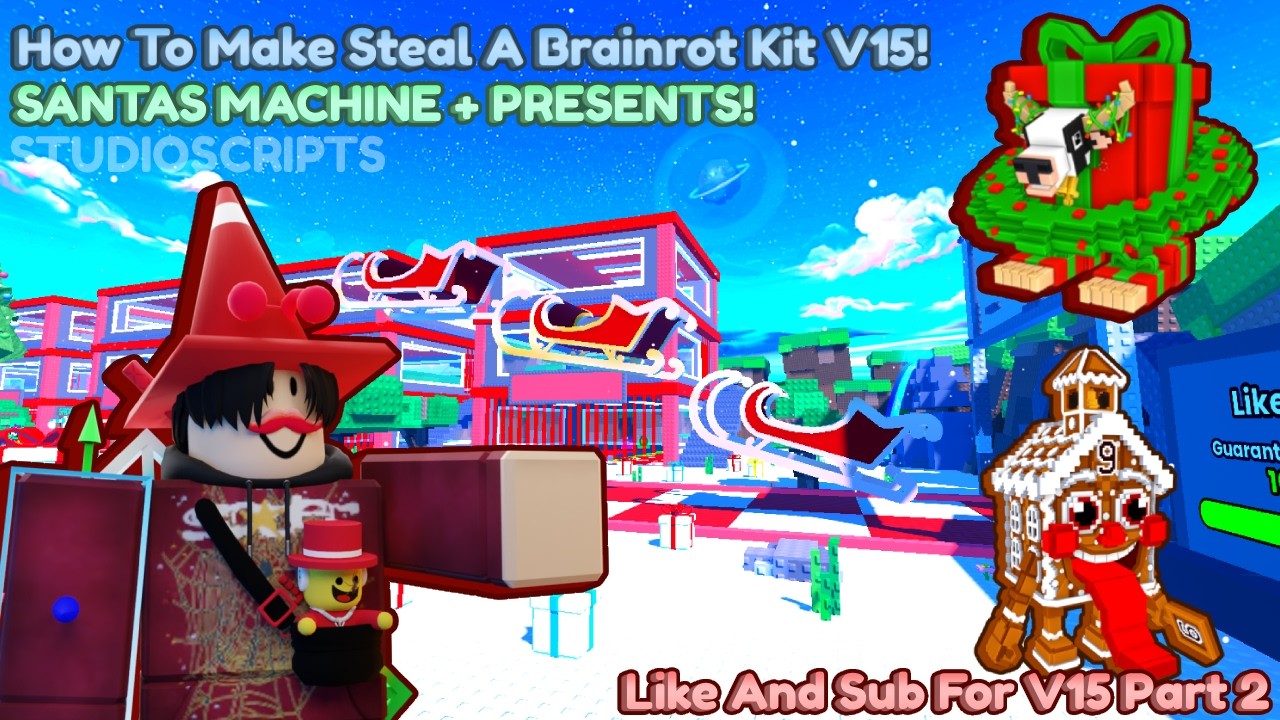 How To Make Steal A Brainrot Kit V15! Uncopylocked SANTAS MACHINE
