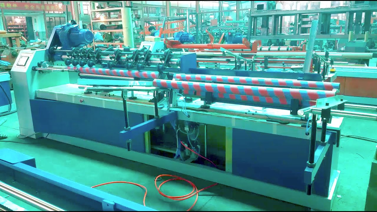 paper core machine france Paper Tube Cutting Machine, high speed auto-loading and auto unloading Paper Core Cutting Machine