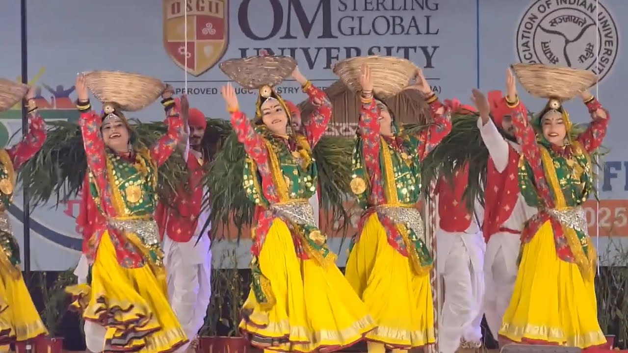 Group dance haryanvi || Arya pg college || inter university || performance || 2025