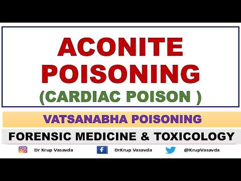 Aconite (Vatsanabh) Poisoning || Plant Poison || Forensic Toxicology || Dr Krup Vasavda