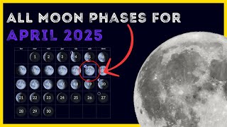 All Moon Phases for April 2025 🌕 Lunar Cycle & Daily Calendar of Moon Phases in April