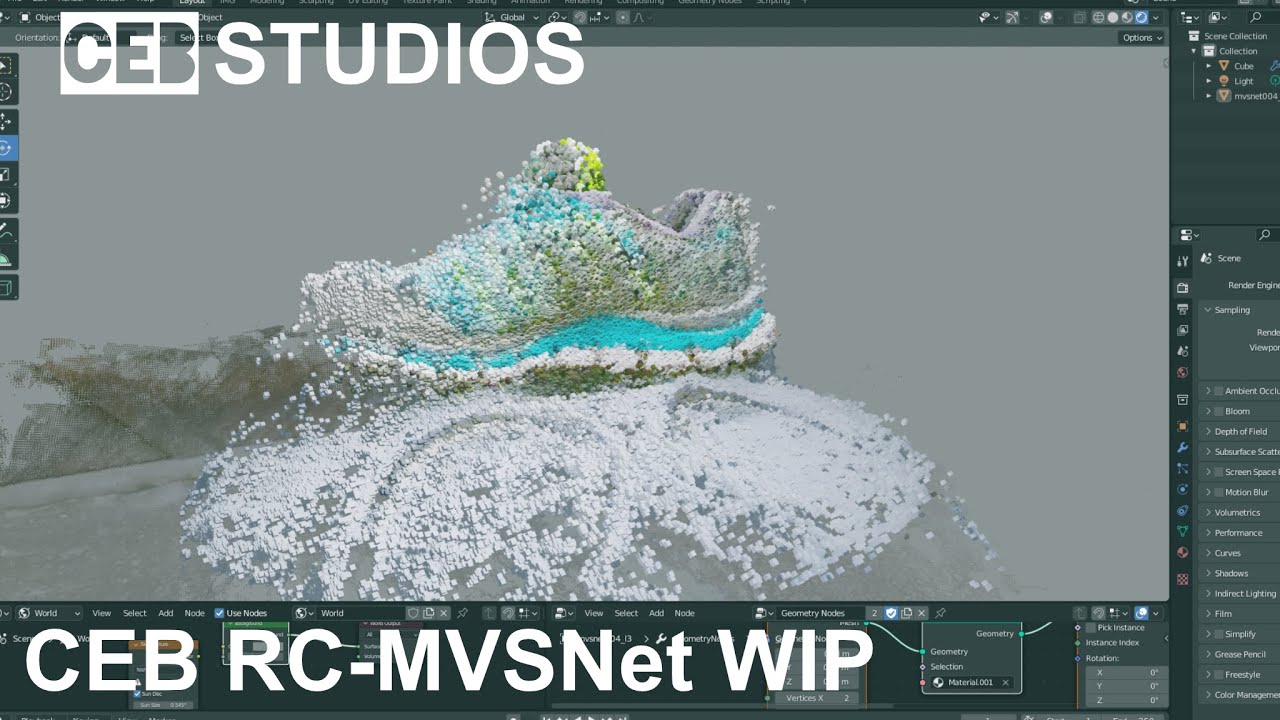 CEB RC-MVSNet WIP (photogrammetry in Blender)(No Audio) - YouTube
