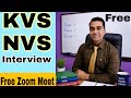 KVS NVS FREE INTERVIEW CLASS 2026 | Join LIVE on Zoom Now!