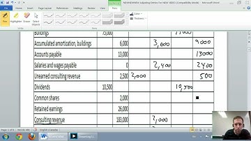 Accounting - Unit 3 - Part 8b - Comprehensive Adjusting Journal Entries Problem