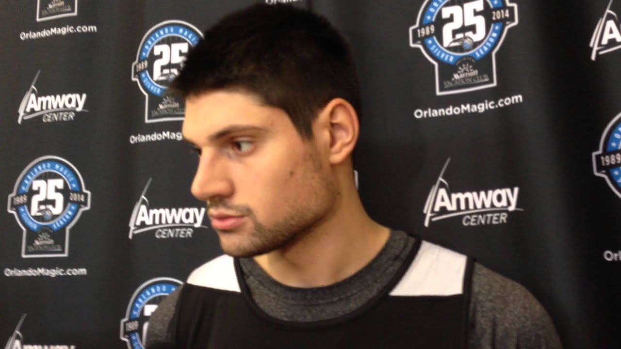 nfl news Orlando Magic's Nik Vucevic- Practice Interview 11/7/13