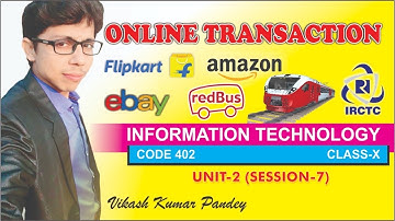 Online Transactions || CBSE Class 10 IT 402 Unit 2 SEssion 7