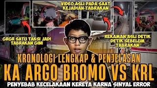 PENJELASAN & KRONOLOGI LENGKAP KERETA API ARGO BROMO VS KRL DI STASIUN BEKASI TIMUR