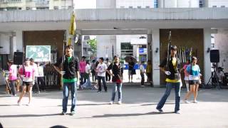 20120827 附中儀隊17th社博攤位A段表演 正面