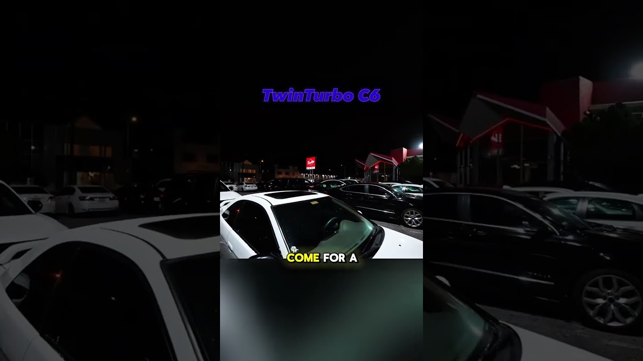 Двухтурбинный Corvette на обычной парковке! 