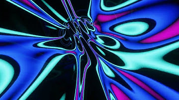 Abstract Background Video 4k VJ LOOP NEON Tunnel Wave Metallic Pink Blue Black Screensaver Visual
