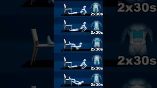 Do This 5-Minute Chair Abs Workout &amp; Get a Flat Stomach Without Leaving Home 🔥#ChairAbs #HomeWorkout