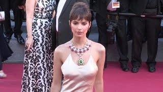 Emily Ratajkowski on the red carpet for the Opening Ceremony of the 70th Cannes Film Festival