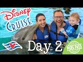 What To Expect On A Disney Cruise Day 2 | Swimming With A Dolphin and Miles Crashes At Dinner