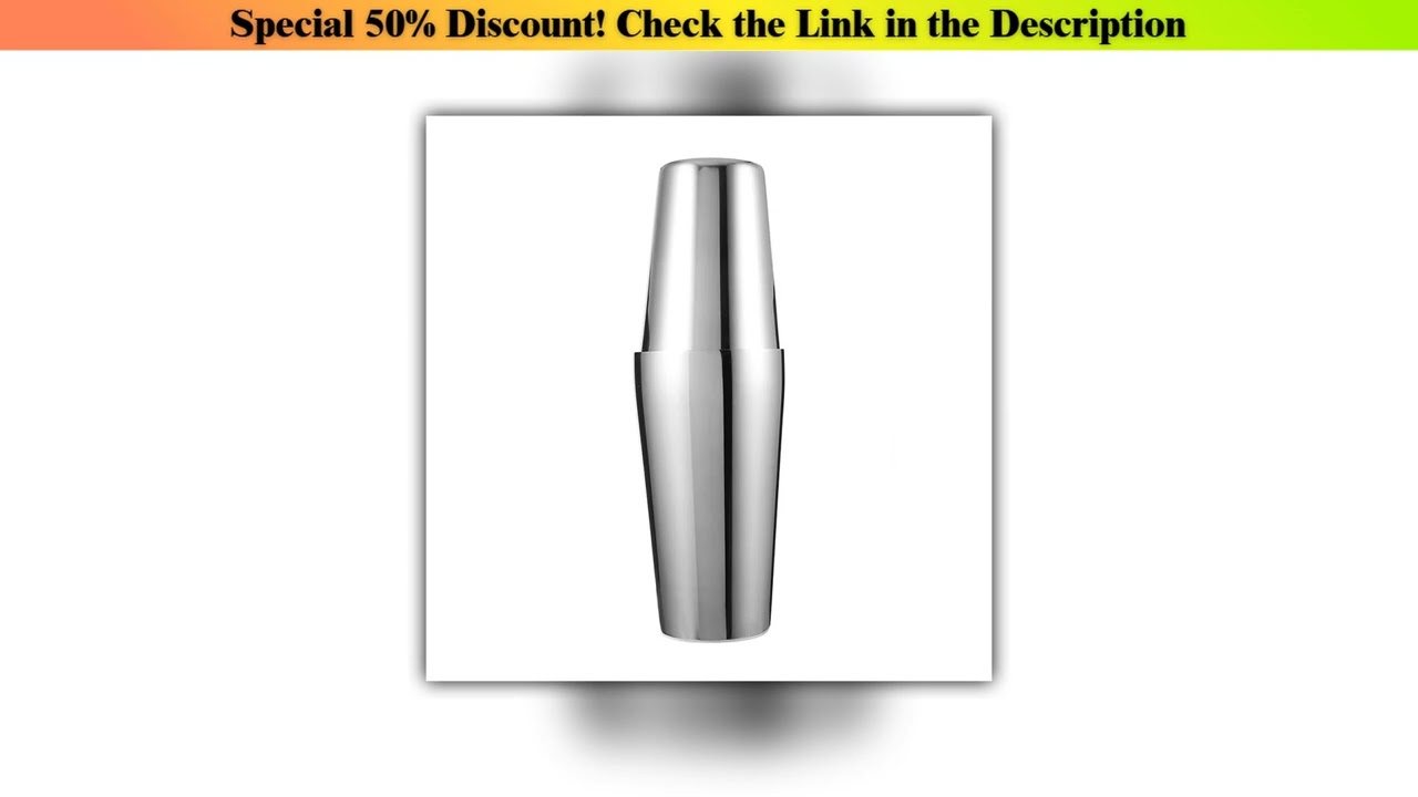 Must Buy UPORS 2Pcs/Set Boston Shaker 750/600/450ml Stainless Steel Cocktail Shaker Bartender Tool•