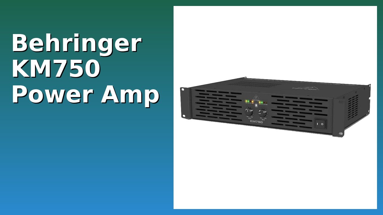REVIEW (2026): Behringer KM750 Power Amp. Features. - YouTube