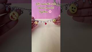 Diy cute charms bracelet #trending #viral #clay #diy #bracelet#ytshorts  #handmade #cutecharms
