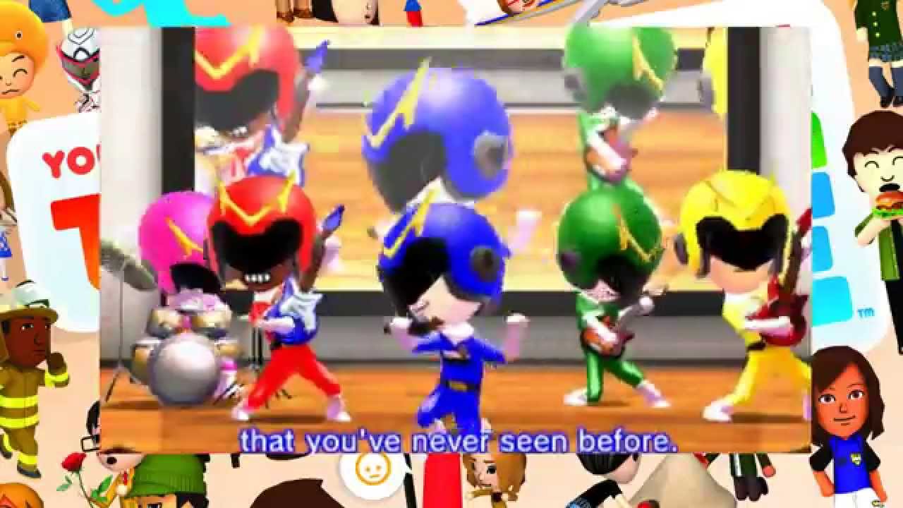 tomodachi life go go power rangers metal cover song youtube
