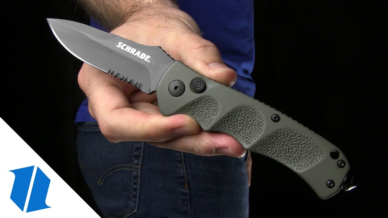 Schrade Extreme Survival SC60 Automatic Knife Overview YouTube