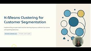 K Means Clustering for Customer Segmentation || Machine learning || Elbow method || Python