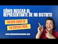 Cómo buscar al representante de tu distrito/estado