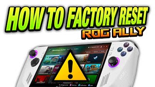 How to Factory Reset Asus ROG Ally - Soft Reset & Hard Cloud Reset via BIOS - TUTORIAL screenshot 4