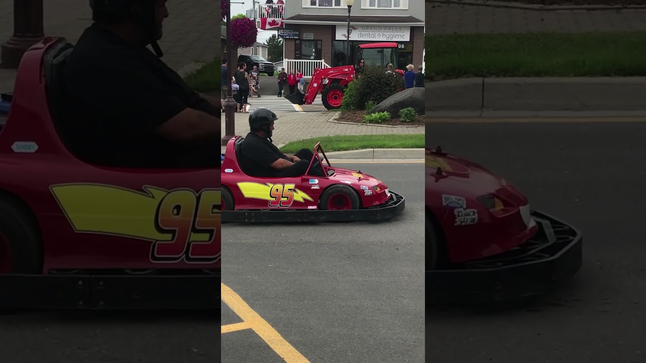 Exit 88 Go Kart and Cool ATV with Red Mini Camper at the Grand Falls Potato Festival Parade