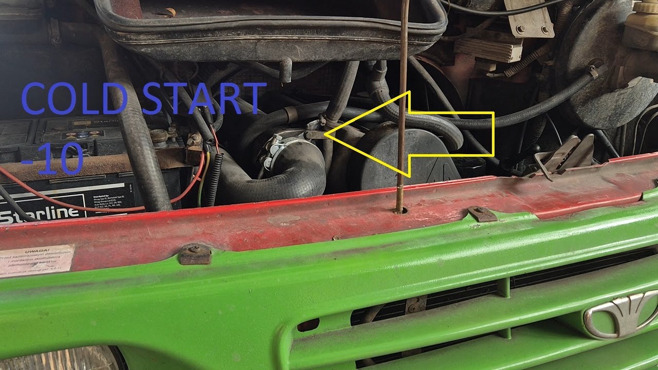 Ciężkie Odpalanie Lublina na mrozie. Andoria 2.4 turbo