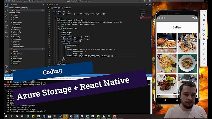 Azure Storage + React Native : An image gallery with blob Level access