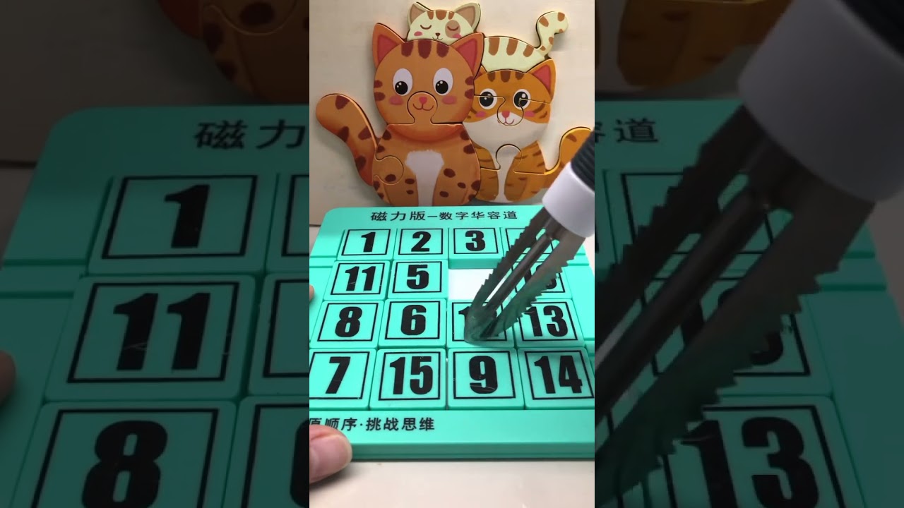 ASMR🌈Satisfying Cat & numbers Puzzles 