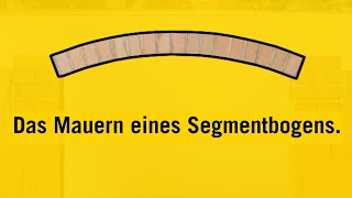 Mauerbögen - Das Mauern Eines Segmentbogens.