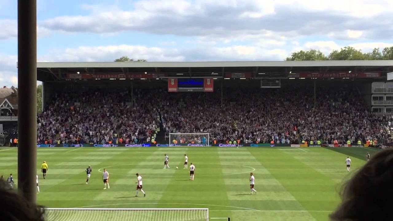 Millwall fans celebrating goal v Fulham - YouTube